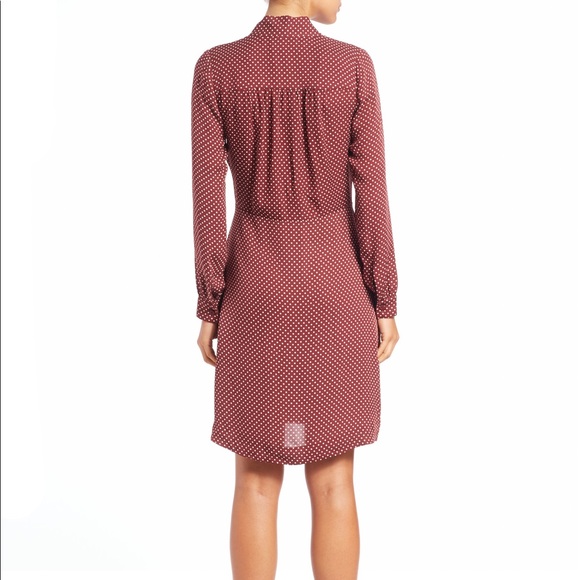 Michael Kors Silk Tie-neck Dot Dress - Picture 9 of 9